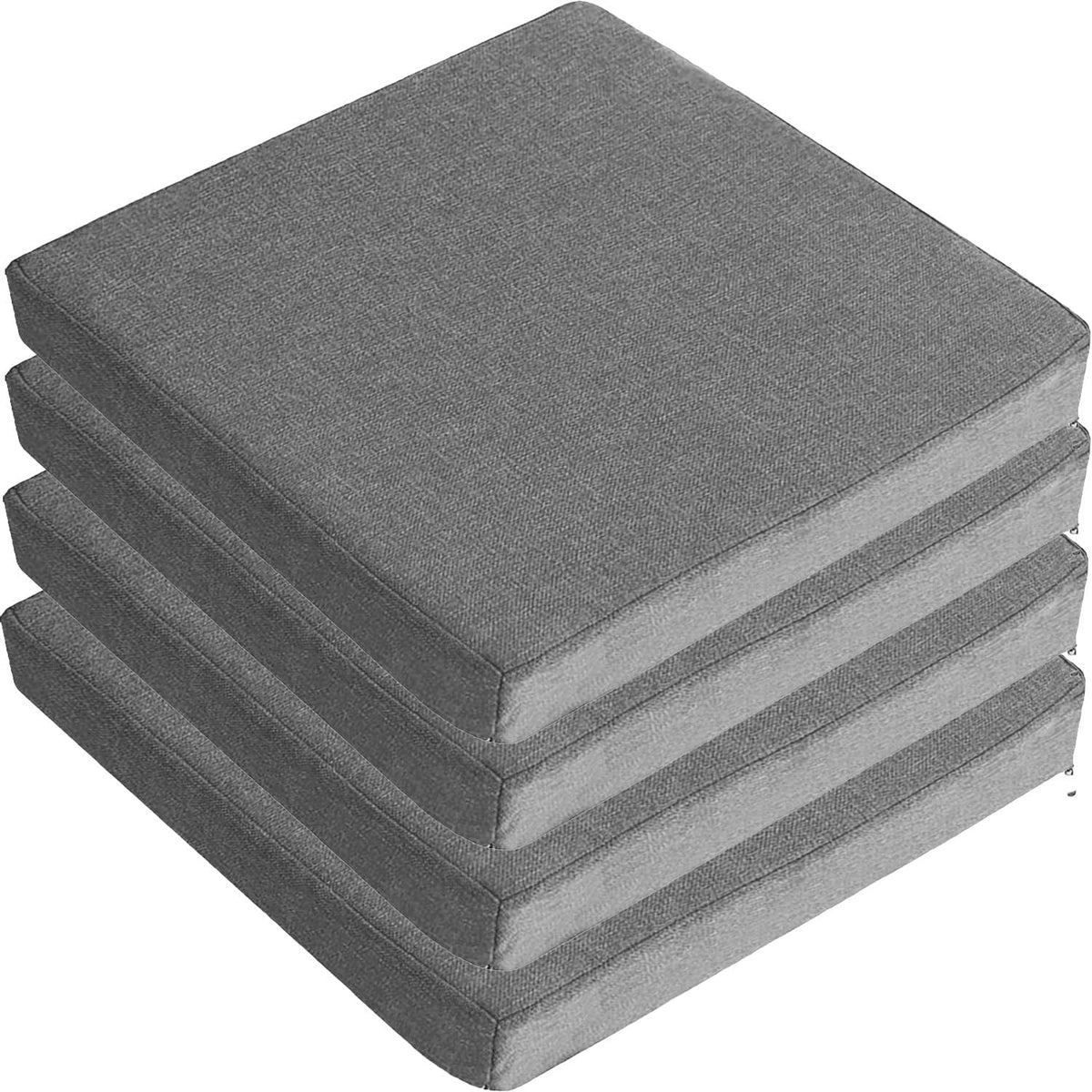 Square Tied High‑Density Spoon Stool Cushions
