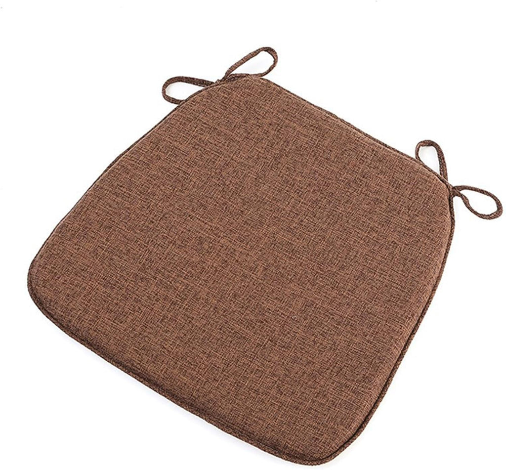 Memory Foam Square Tied Dining Chair Cushions