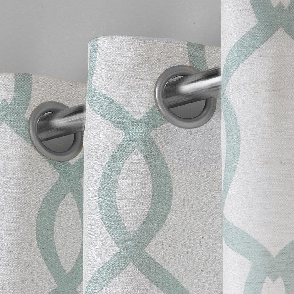 Seafoam Grommet Linen Blend Curtains