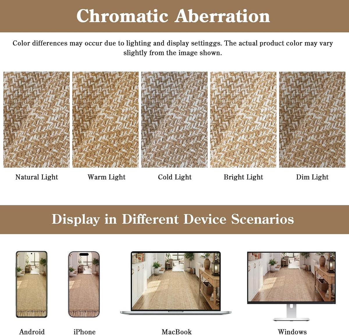 Modern Farmhouse Washable Runner Rug
