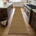 Beige Non‑Slip Jute Runner Rug