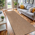 Natural Woven Jute Indoor Outdoor Runner Rug