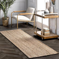 Natural Hand Woven Jute Runner Rug