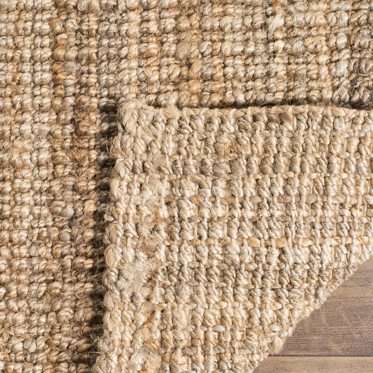 Natural Knotted Jute Runner Rug