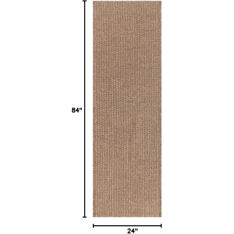 Natural Woven Jute Indoor Outdoor Runner Rug