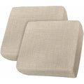 Beige Linen Stretch Sofa Cushion Covers