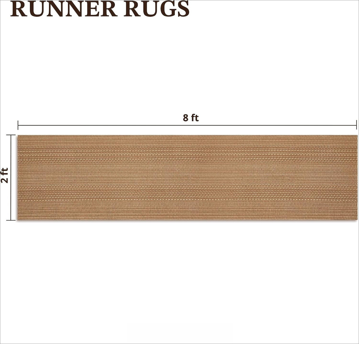 Washable Distressed Woven Long Runner Rug